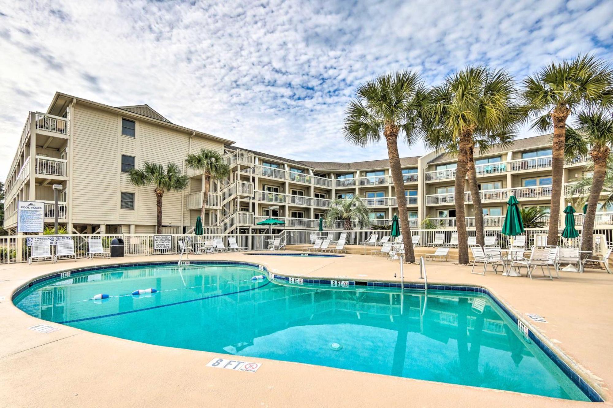 Beachfront Condo With Pool Access In Hilton Head! Hilton Head Island Exterior foto